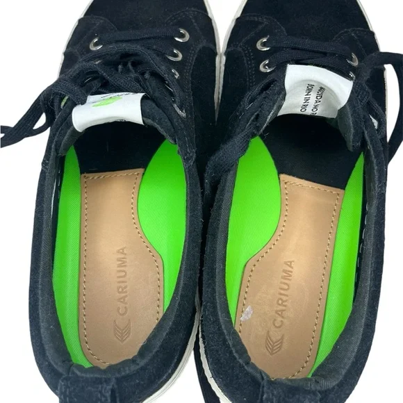 Cariuma OCA low black suede sneakers Sz 8 - Picture 9 of 10